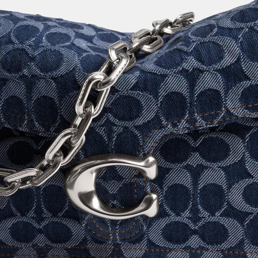 Chain Tabby Shoulder Bag In Signature Denim Product Image