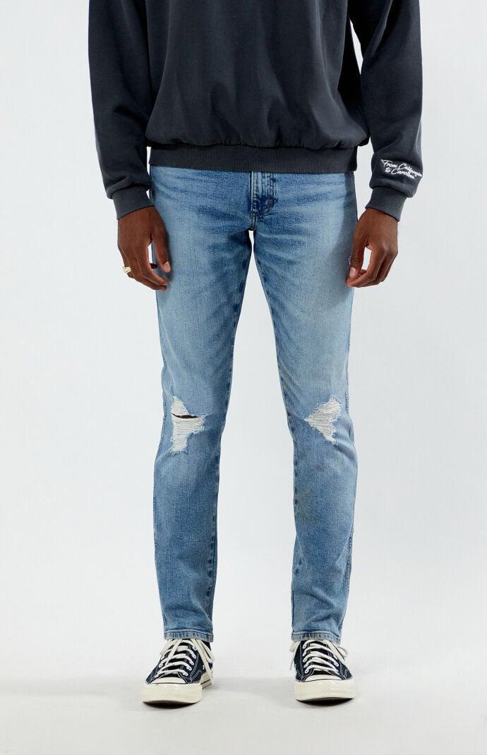 Wrangler Men's x PacSun Ripped Slim Fit Jeans Product Image