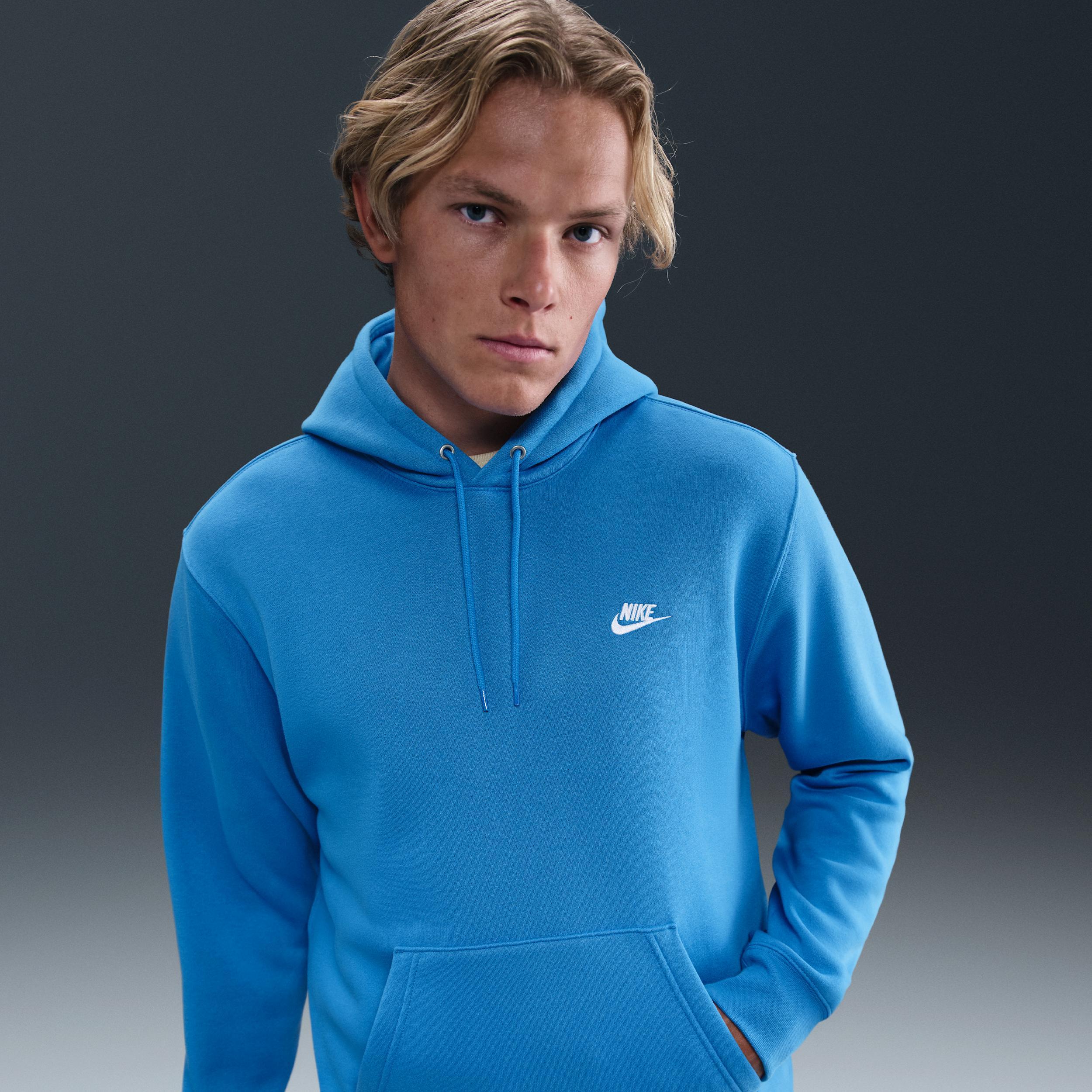 Nike Mens Club Pullover Fleece Hoodie | FN3859-435 Product Image