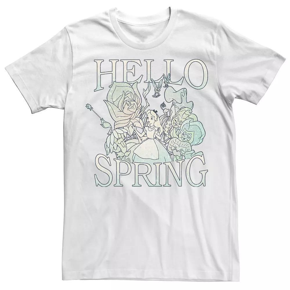 Disney's Alice In Wonderland Men's Hello Spring Tee, Size: XXL, White Product Image