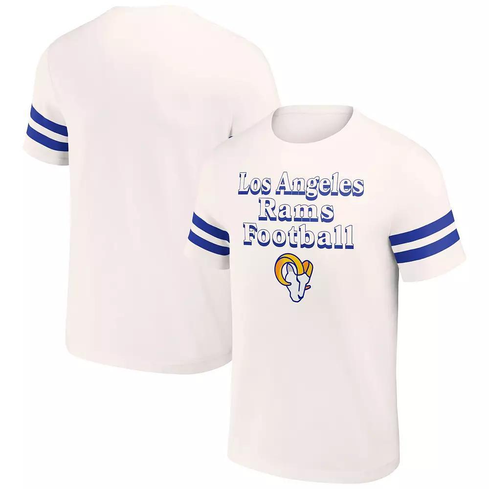 Men's NFL x Darius Rucker Collection by Fanatics Cream Los Angeles Rams Vintage T-Shirt, Size: 2XL, Beige Product Image
