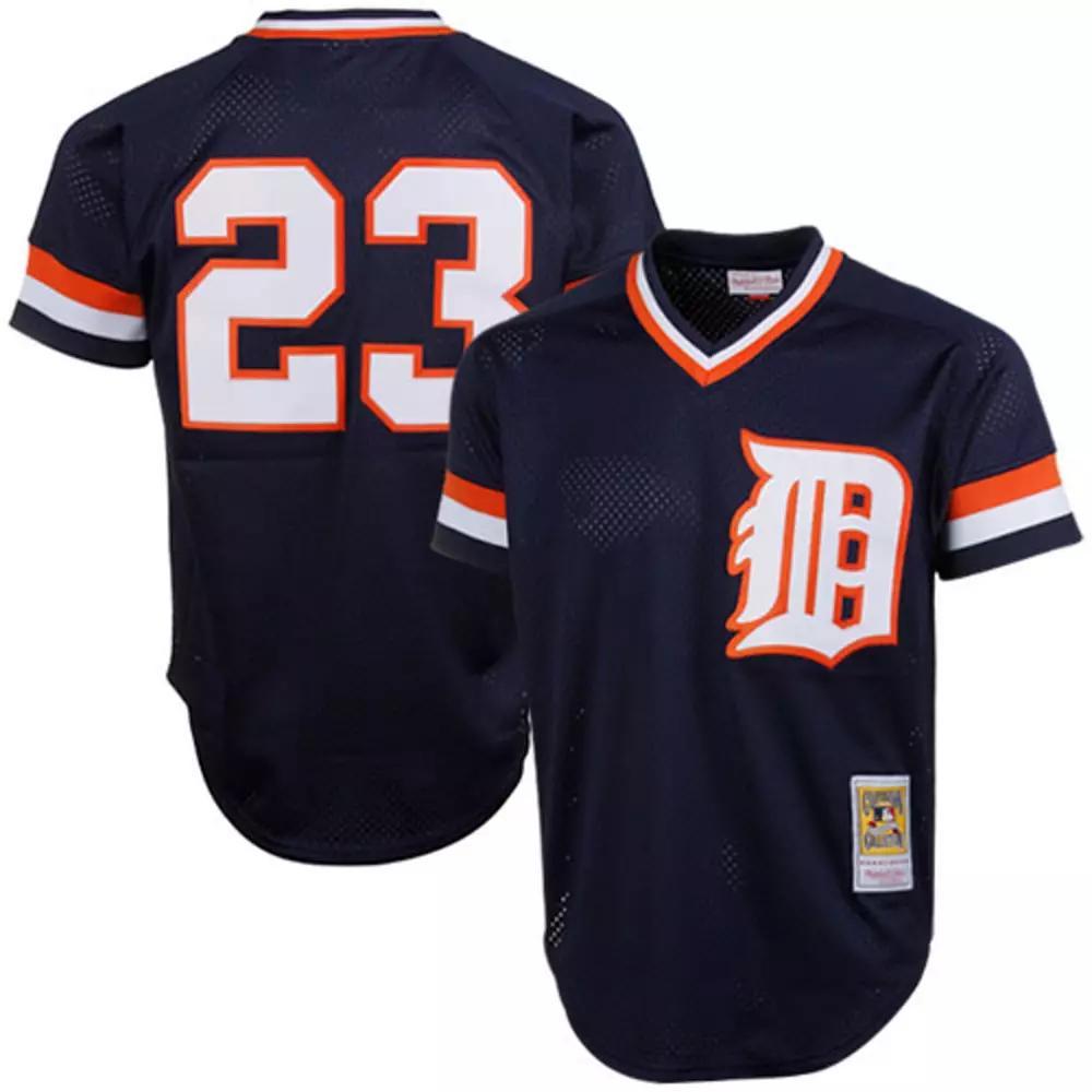 Men' s Mitchell & Ness Kirk Gibson Navy Detroit Tigers 1984 Authentic Cooperstown Collection Mesh Batting Practice Jersey, Men's, Size: Large, Blue Product Image
