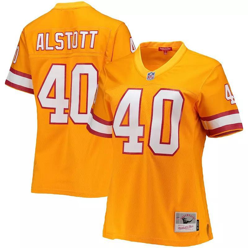Women's Mitchell & Ness Mike Alstott Orange Tampa Bay Buccaneers Legacy Replica Player Jersey,  Product Image