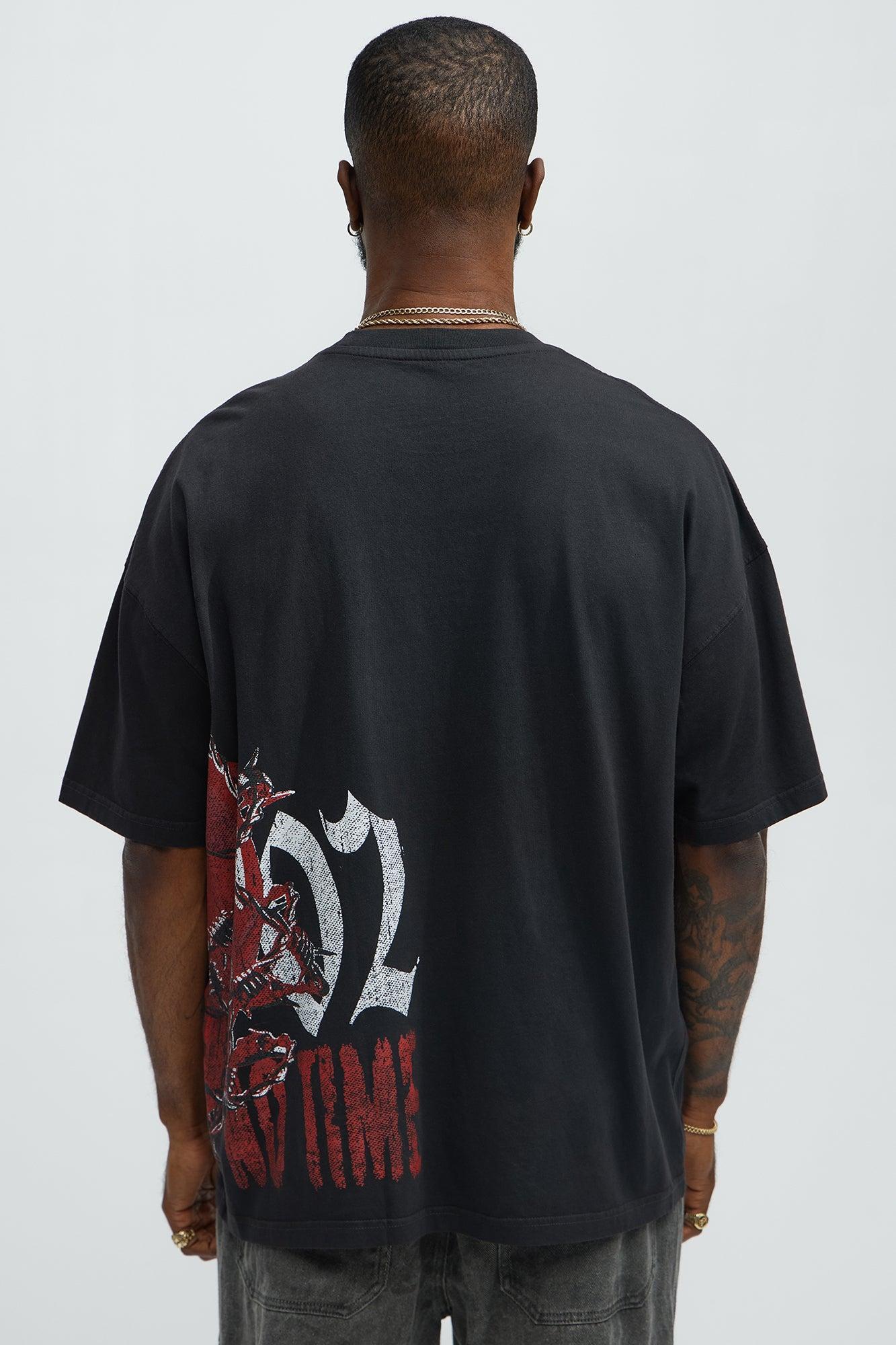 Unpredictable No Time Oversized Short Sleeve Tee - Black Wash Product Image