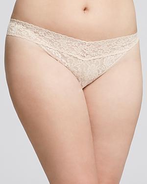 Plus Size Signature Lace Original Rise Thong Product Image