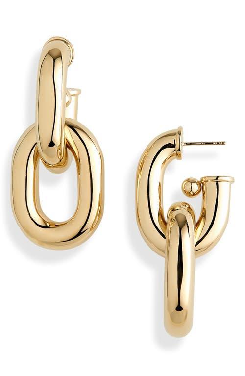 RABANNE XL Link Hoop Earrings in Metallic Product Image