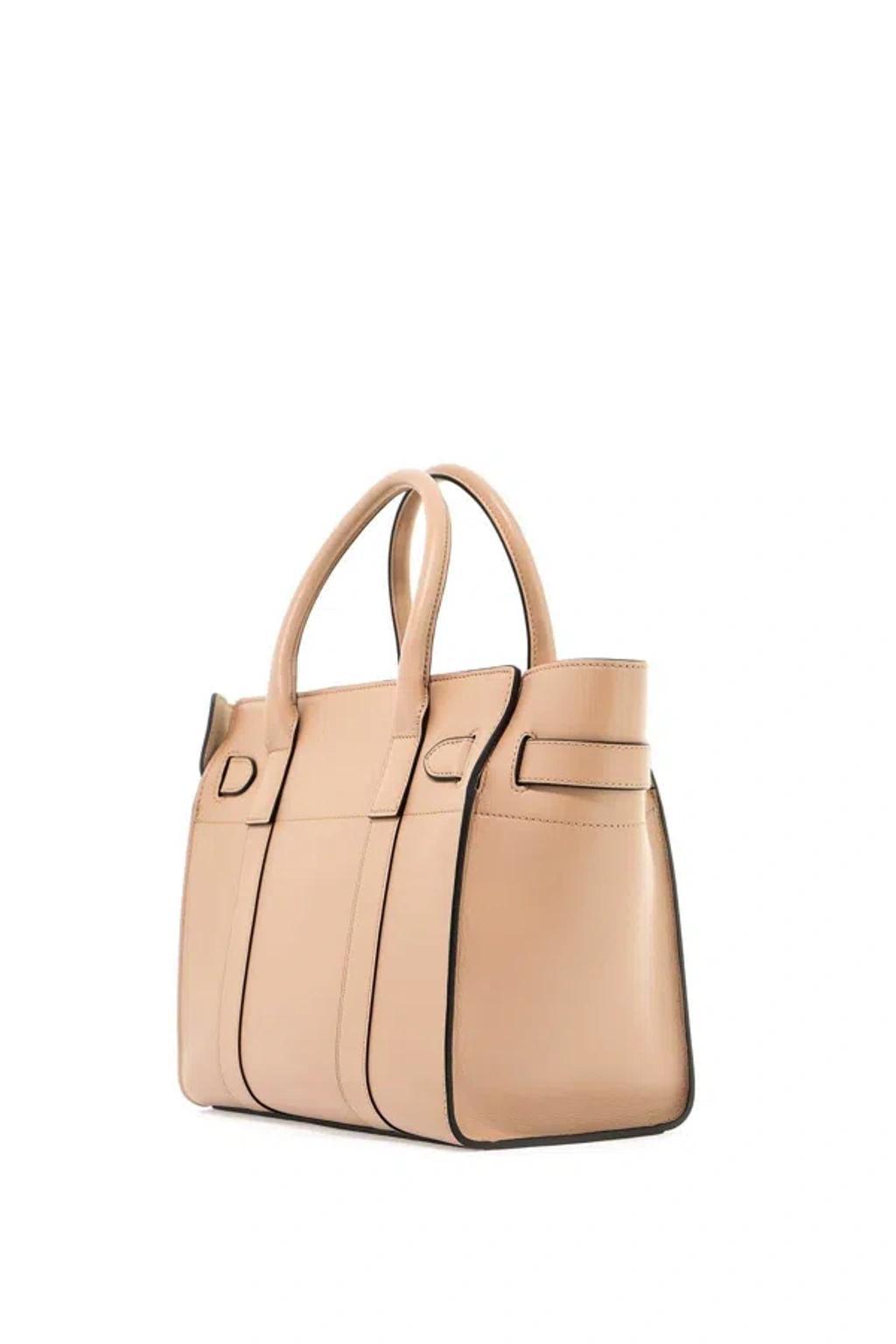 MULBERRY Zipped Bayswater Handbag In Beige Product Image