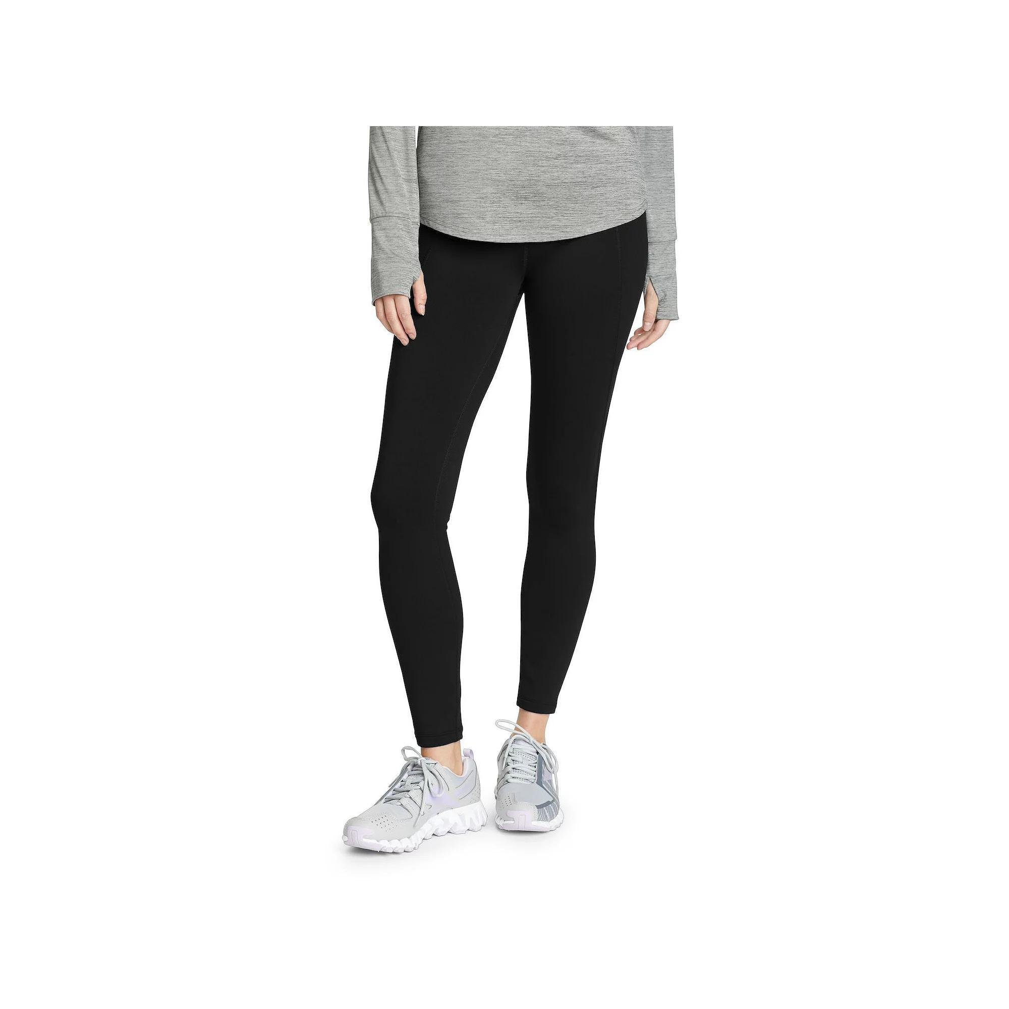 Women's Eddie Bauer Glacier Peak Fleece Lined Leggings, Size: Medium, Black Product Image