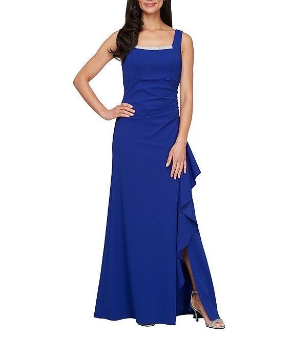 Alex Evenings Rhinestone Trim Bolero Jacket Dress Product Image