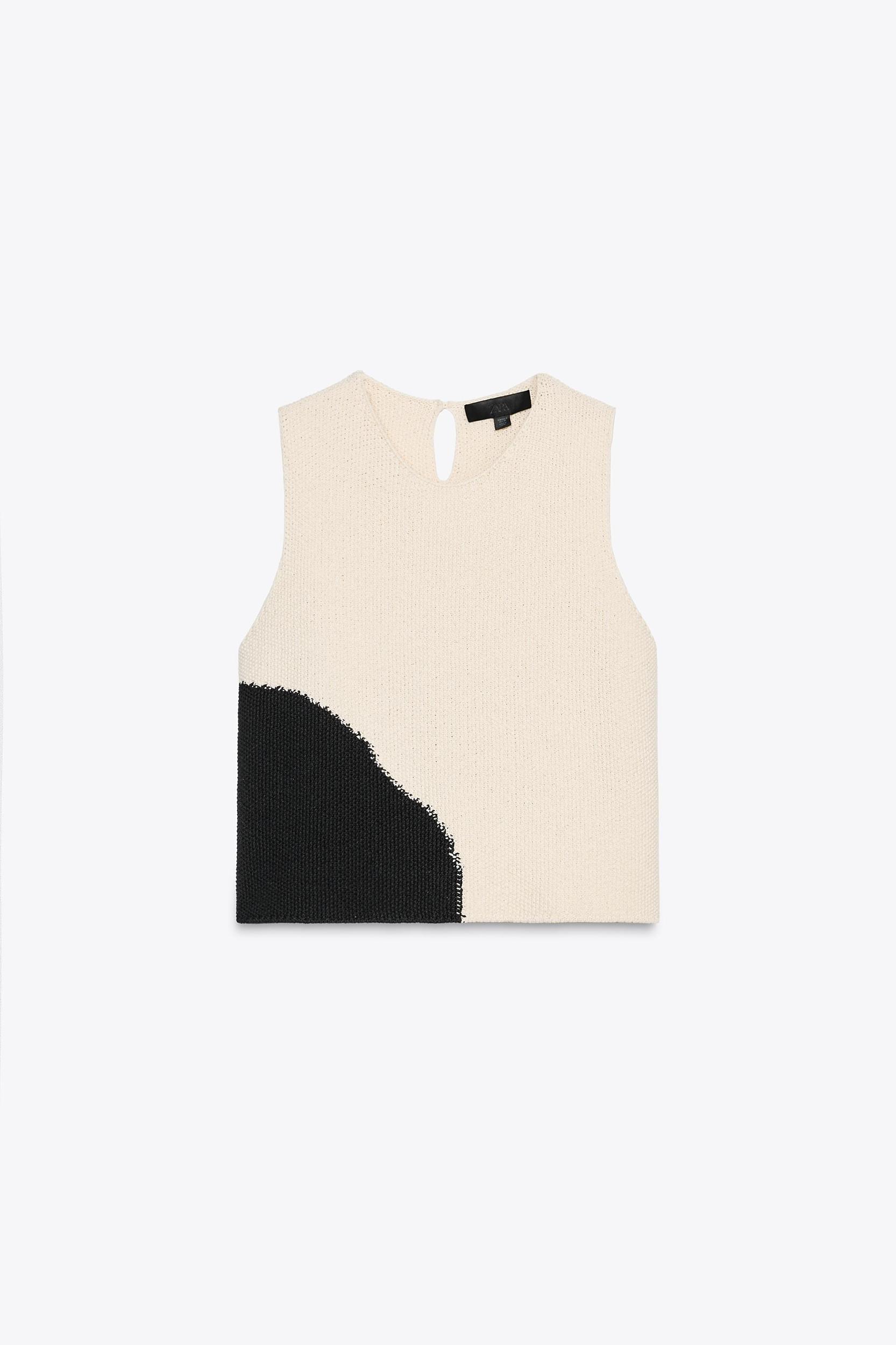 SLEEVELESS KNIT TOP Product Image