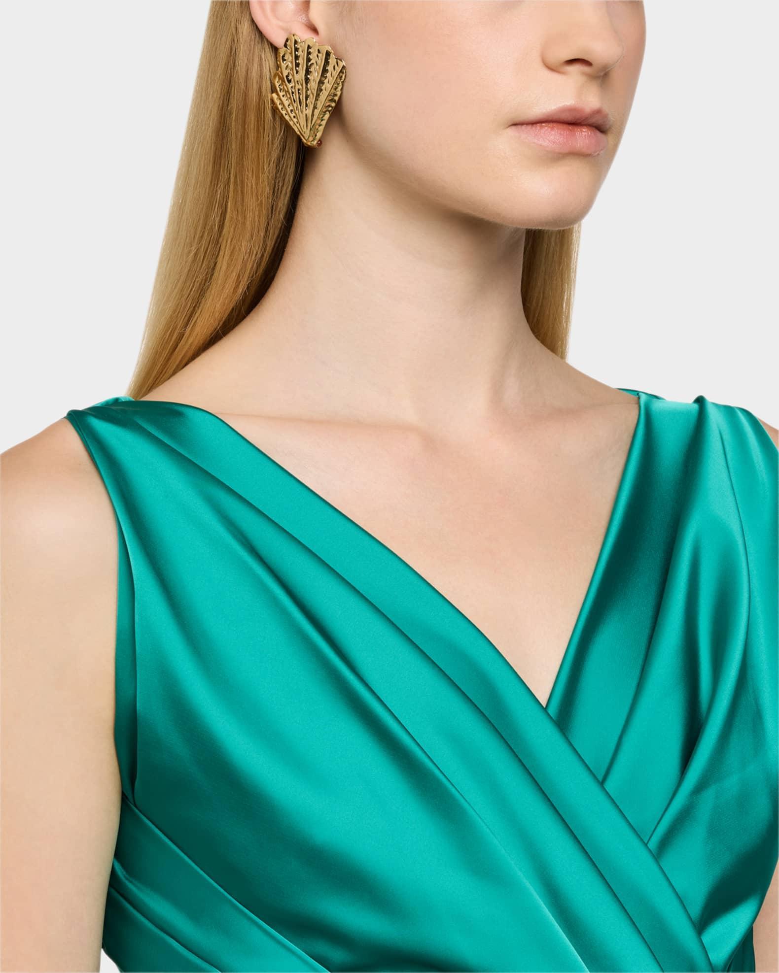 Shell Gold Stud Earrings  Product Image