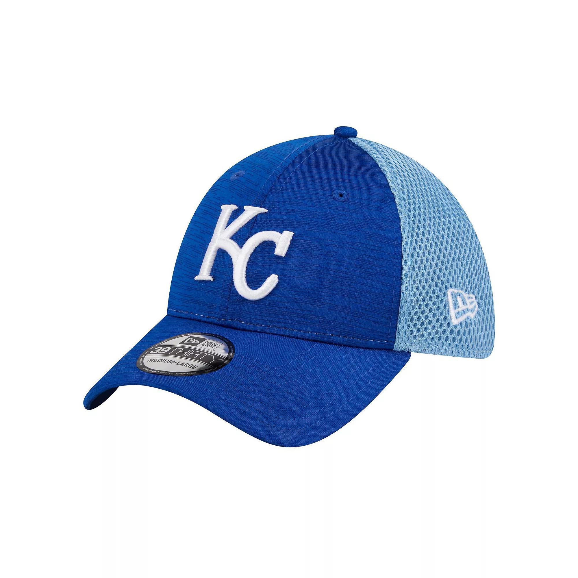 Men's New Era Royal Kansas City Royals Neo 39THIRTY Flex Hat, Size: Medium/Large, Blue Product Image