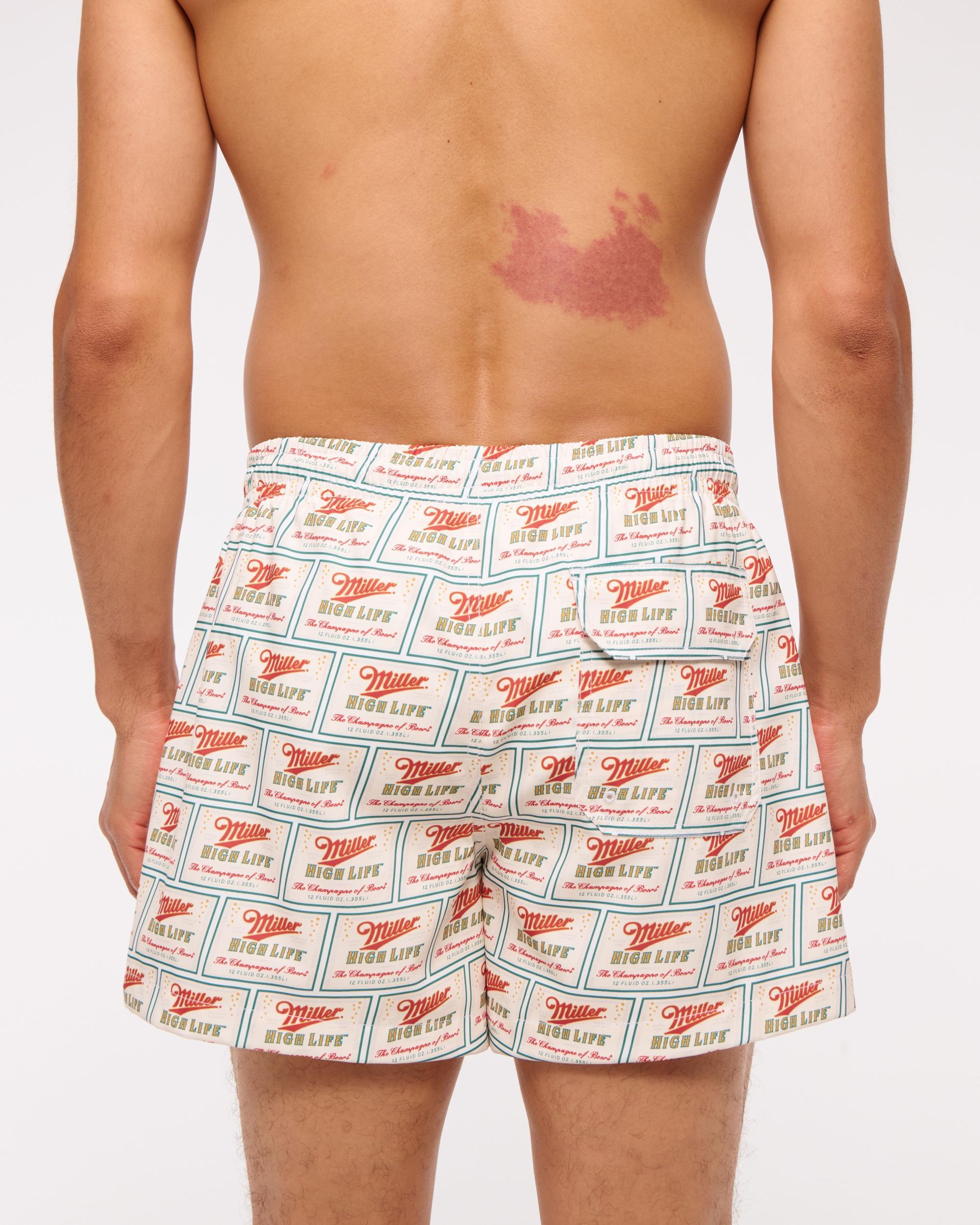 Pull-On Micro-Seersucker Swim Trunk Product Image