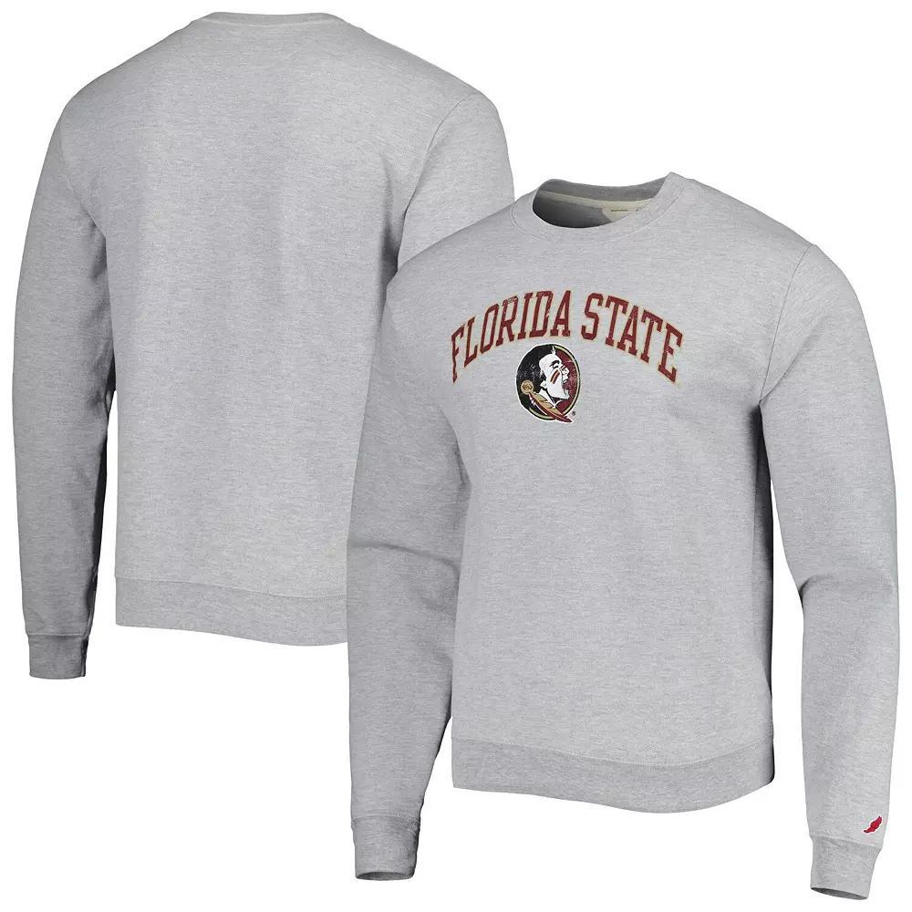 Men's League Collegiate Wear Gray Florida State Seminoles 1965 Arch Essential Fleece Pullover Sweatshirt, Size: 2XL, Grey Product Image