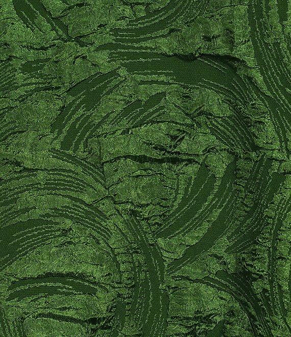 IC Collection Textured Woven Ruffle Mock Neck Long Sleeve Tunic Product Image