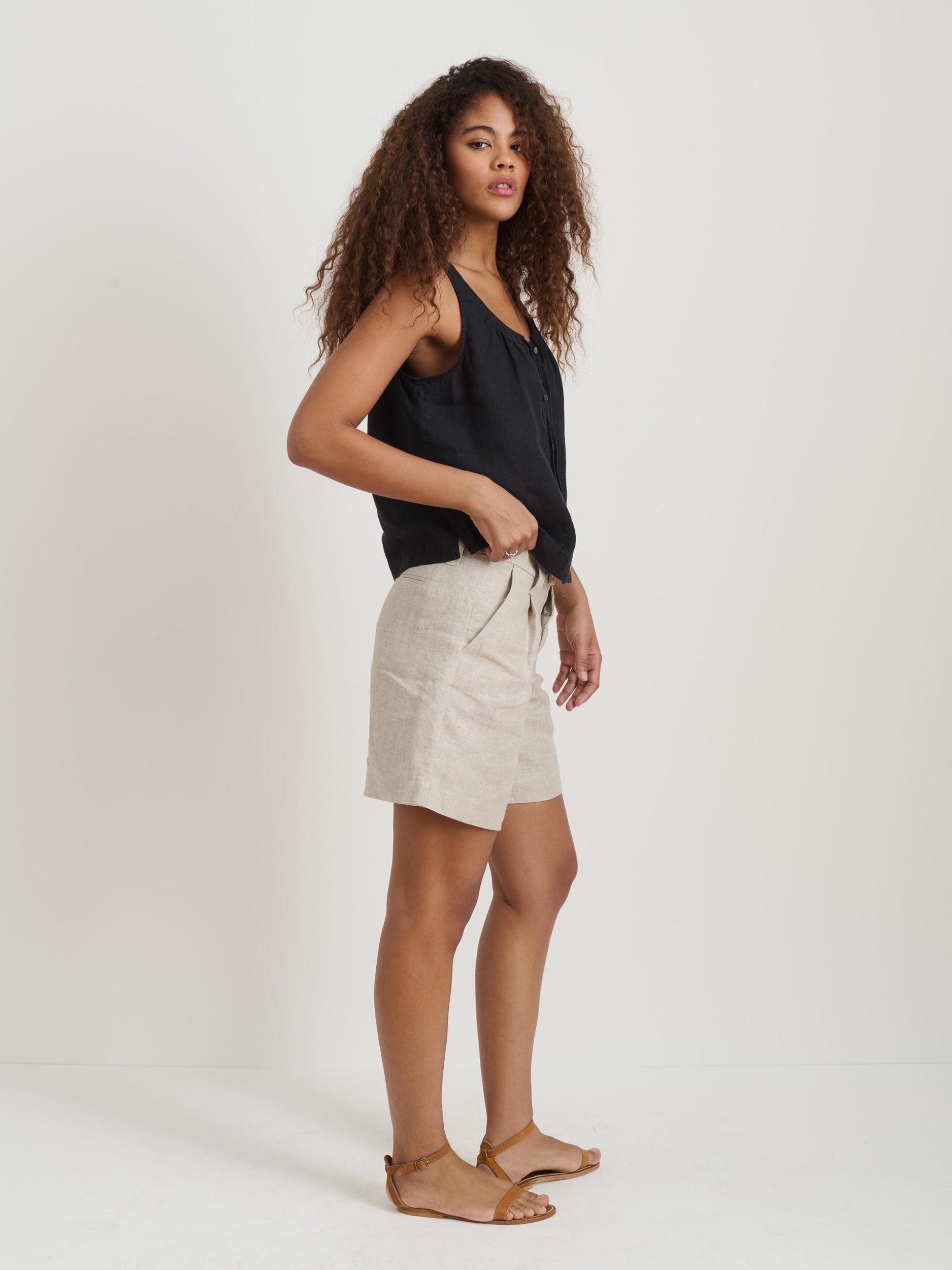 Sidney Top In Linen Product Image
