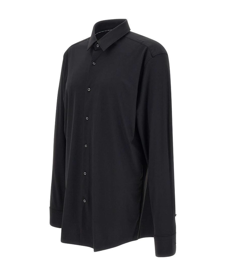 HUGO BOSS Long-sleeves Button-up Shirt In Black Product Image