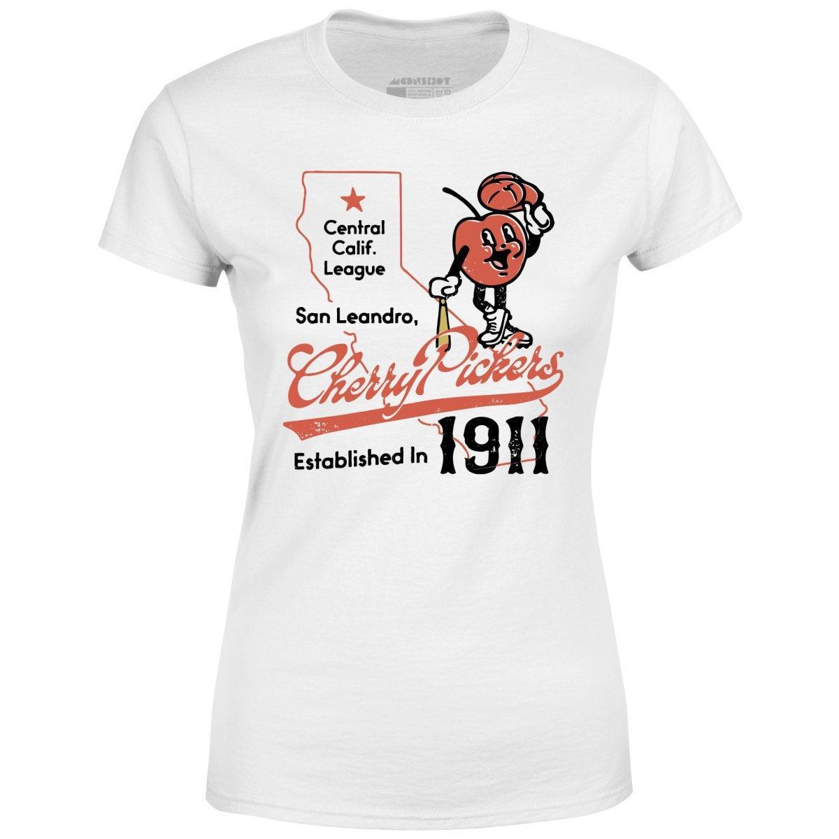 San Leandro Cherry Pickers - California - Vintage Defunct Baseball Teams - Women's T-Shirt Female Product Image