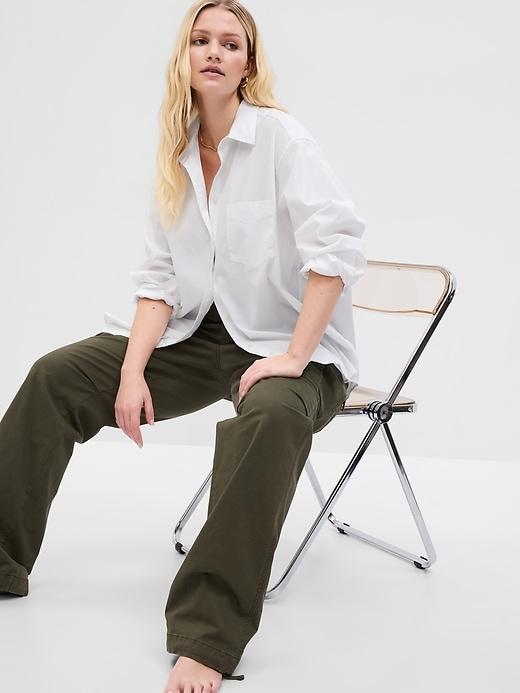 Organic Cotton Poplin Big Shirt Product Image