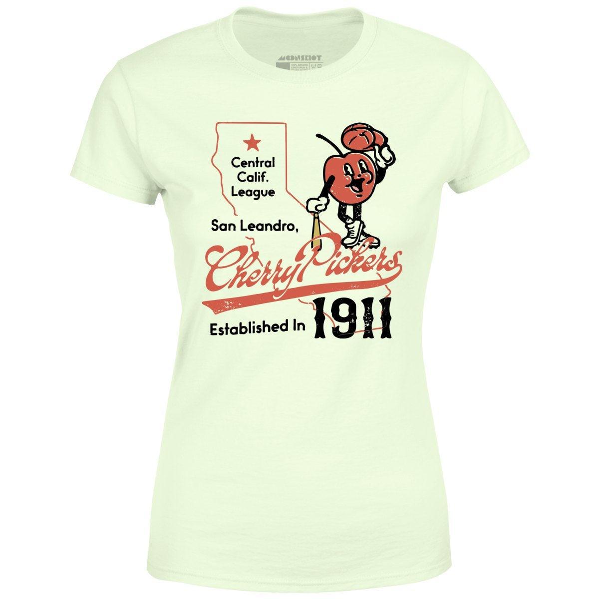 San Leandro Cherry Pickers - California - Vintage Defunct Baseball Teams - Women's T-Shirt Female Product Image