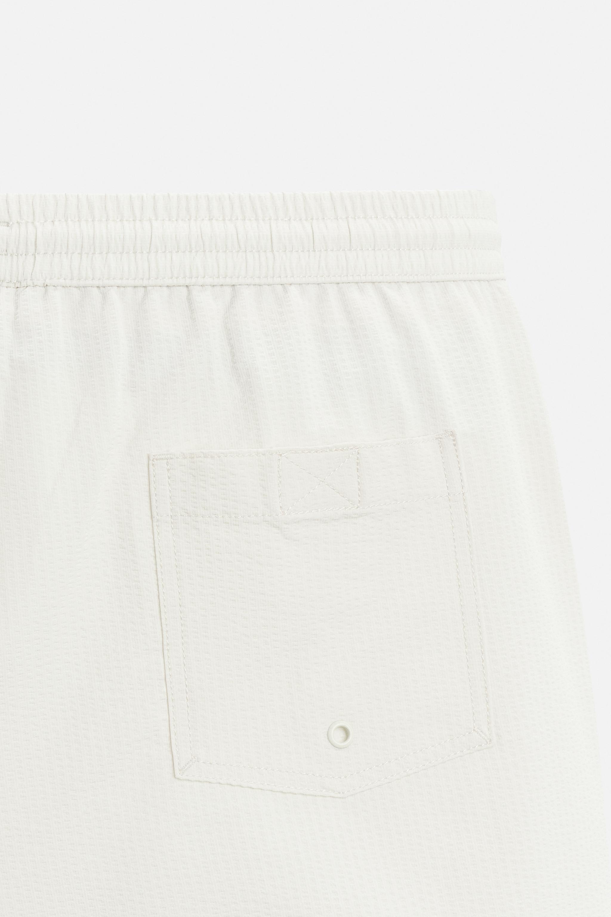 SEERSUCKER REGULAR SWIMMING TRUNKS Product Image