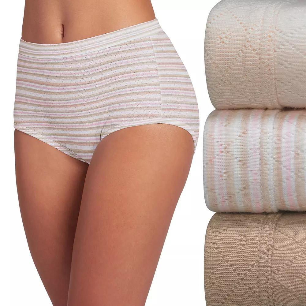 Women's Jockey® Elance Breathe 3-pack Pointelle Briefs Panty Set 1542,  Product Image