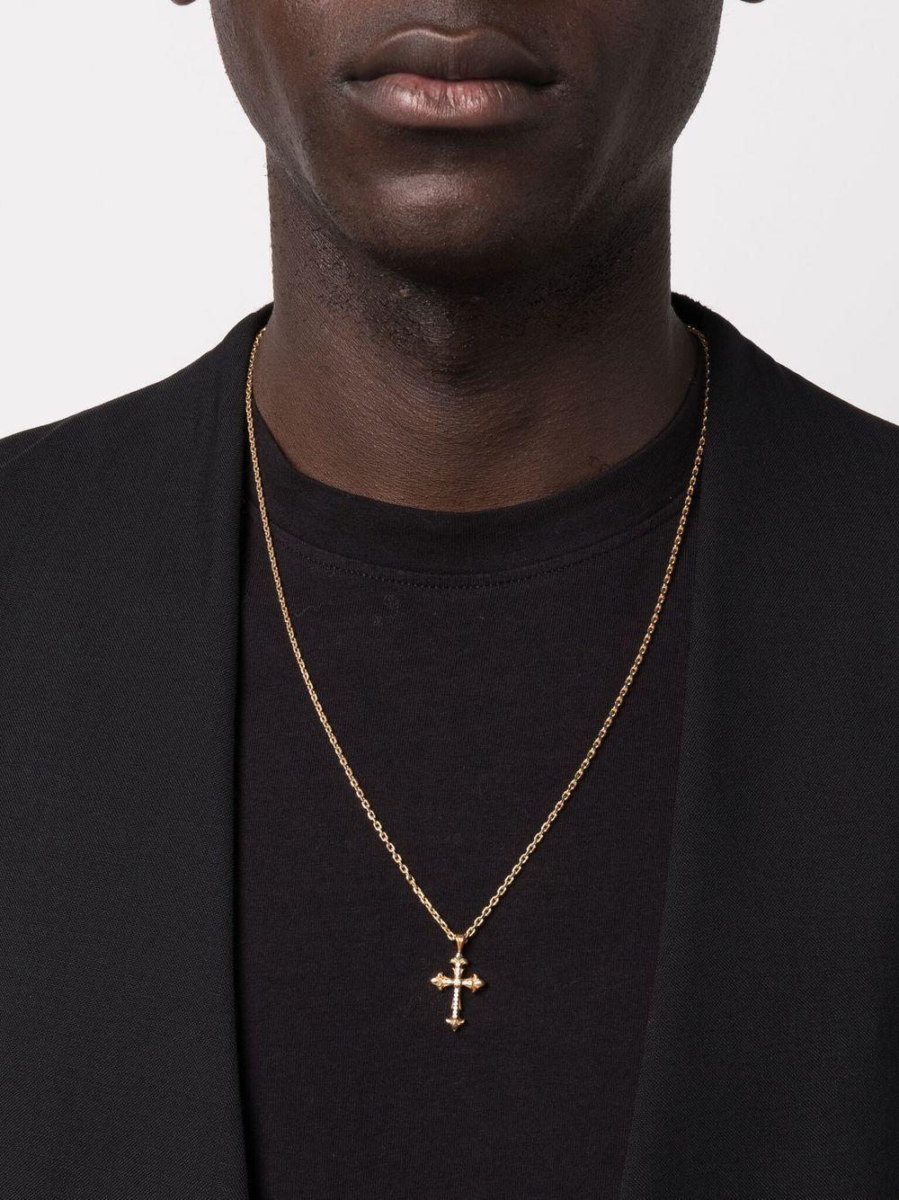 EMANUELE BICOCCHI Fleury Cross-pendant Necklace In Gold Product Image