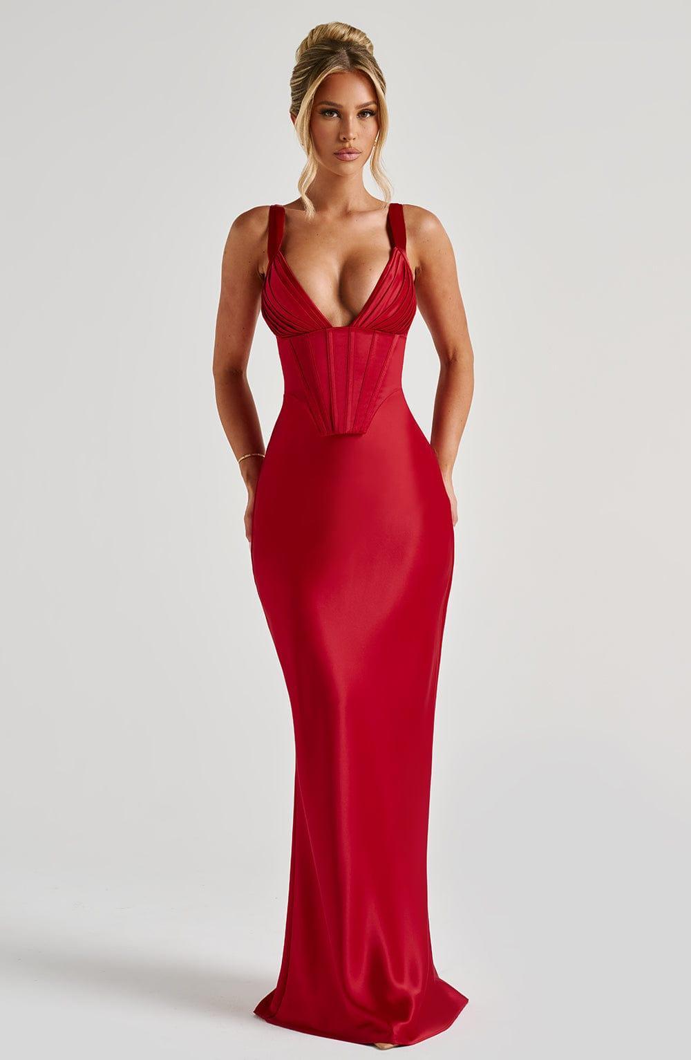 Shae Maxi Dress - Red Product Image
