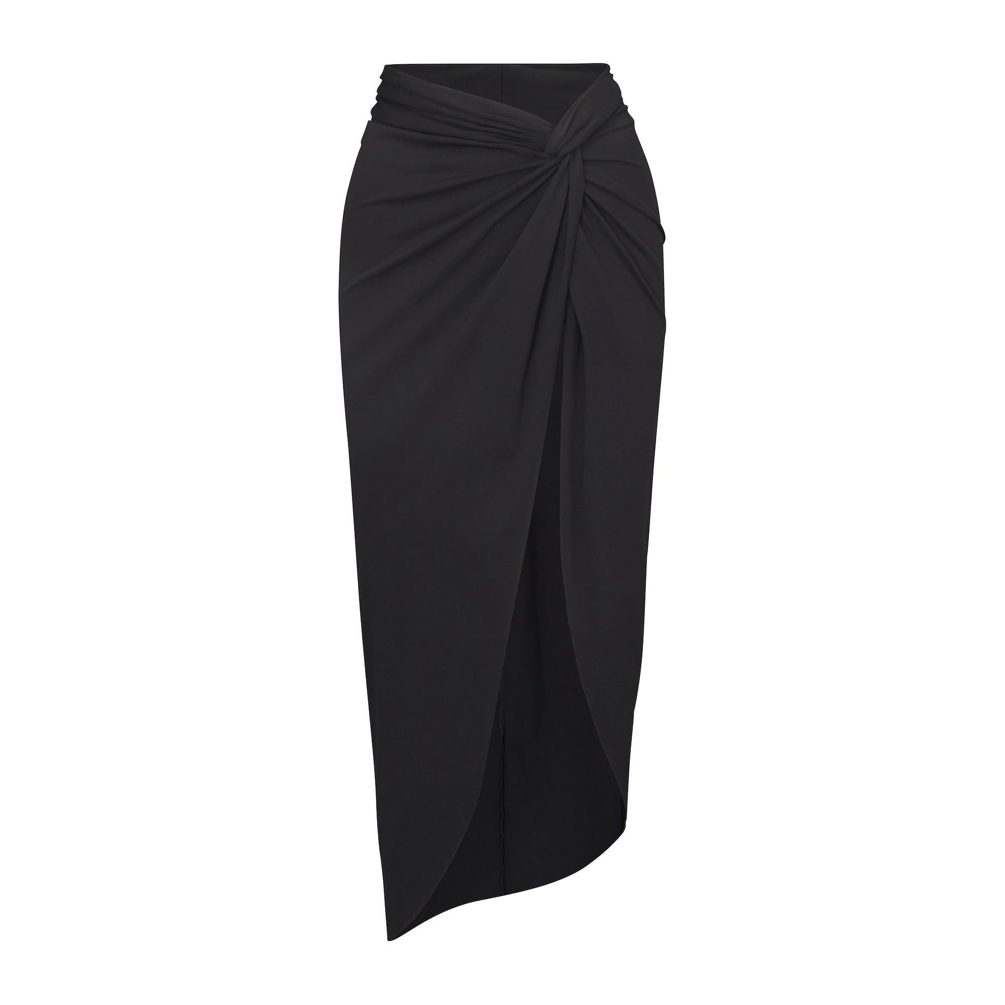 SIGNATURE SWIM SARONG SKIRT | ONYX Product Image