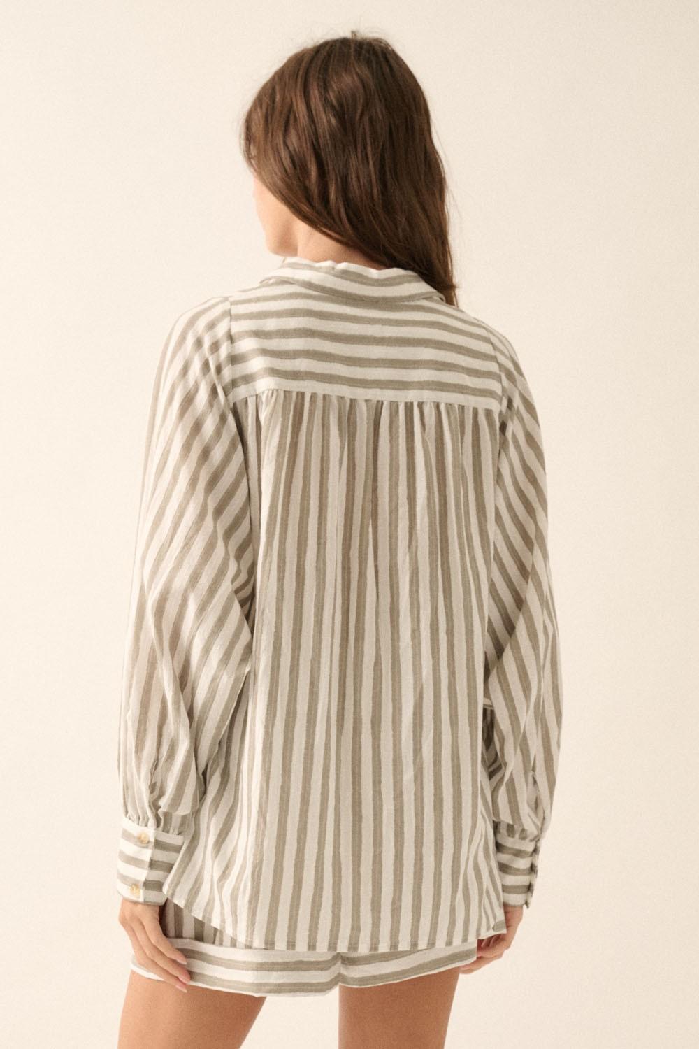 Classic Stripe Button Down Product Image