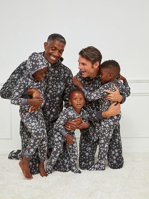 Matching Printed Microfleece Pajama Set Product Image