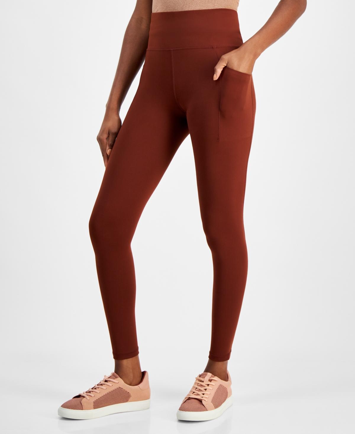 Id Ideology Womens Soft Side-Pocket Full-Length Leggings, Created for Macys Product Image