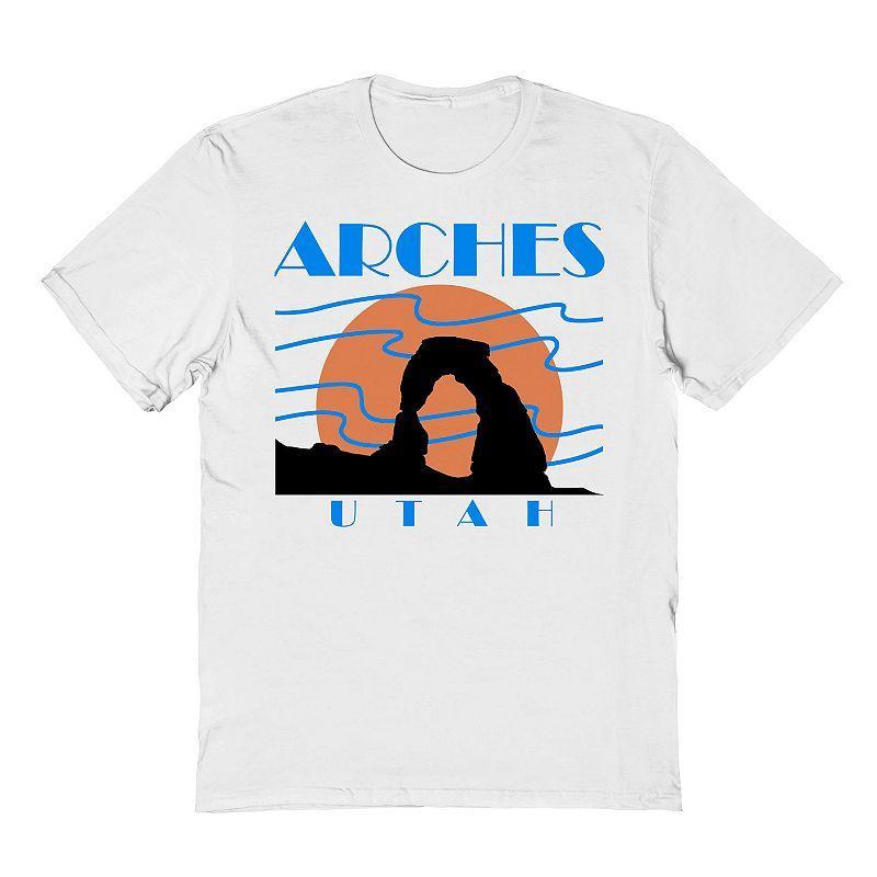 Men's Country Parks Arches Graphic Tee, Size: XXL, White Product Image