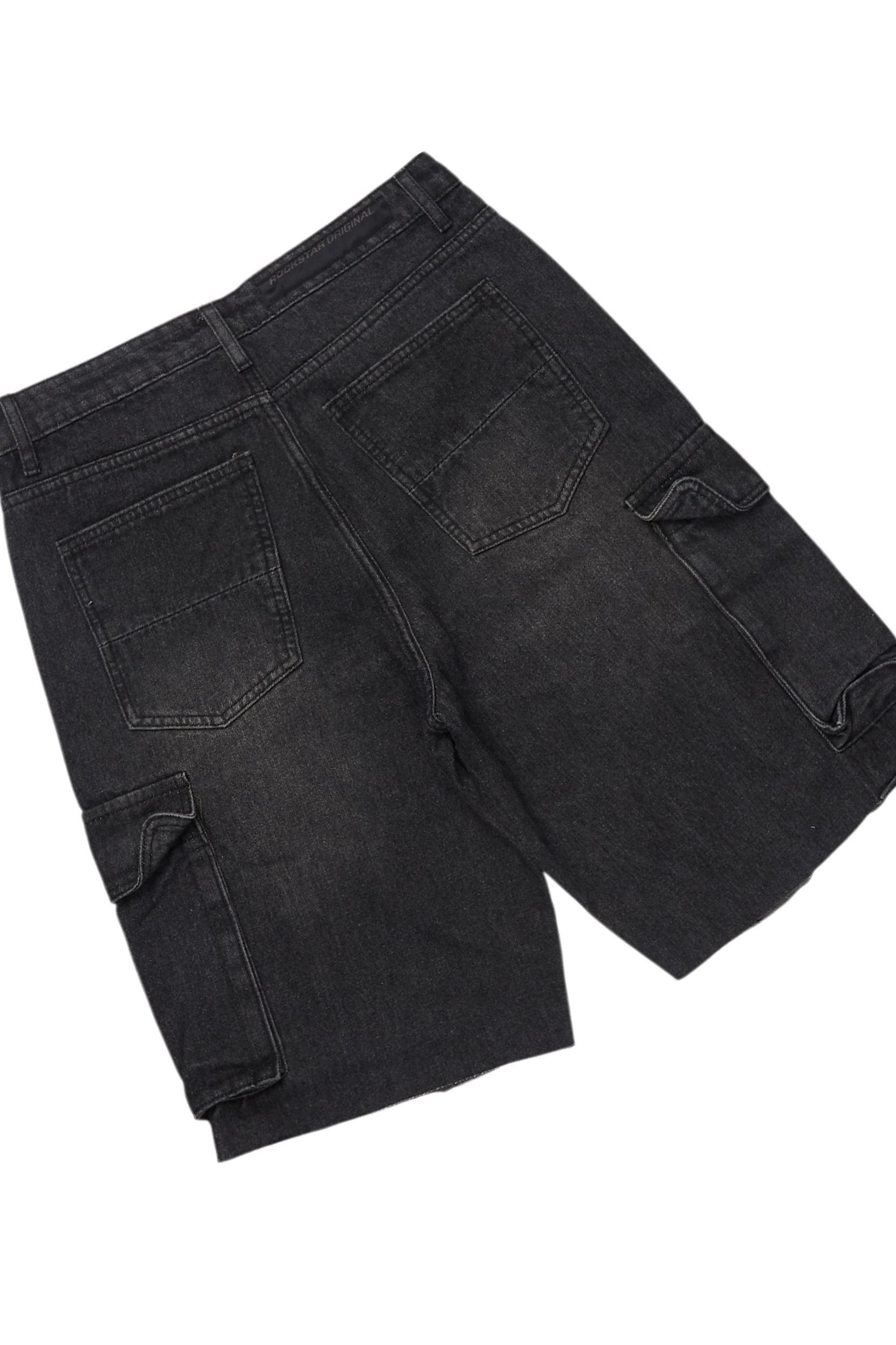 Javonuna Navy T-Shirt Short Set Female Product Image