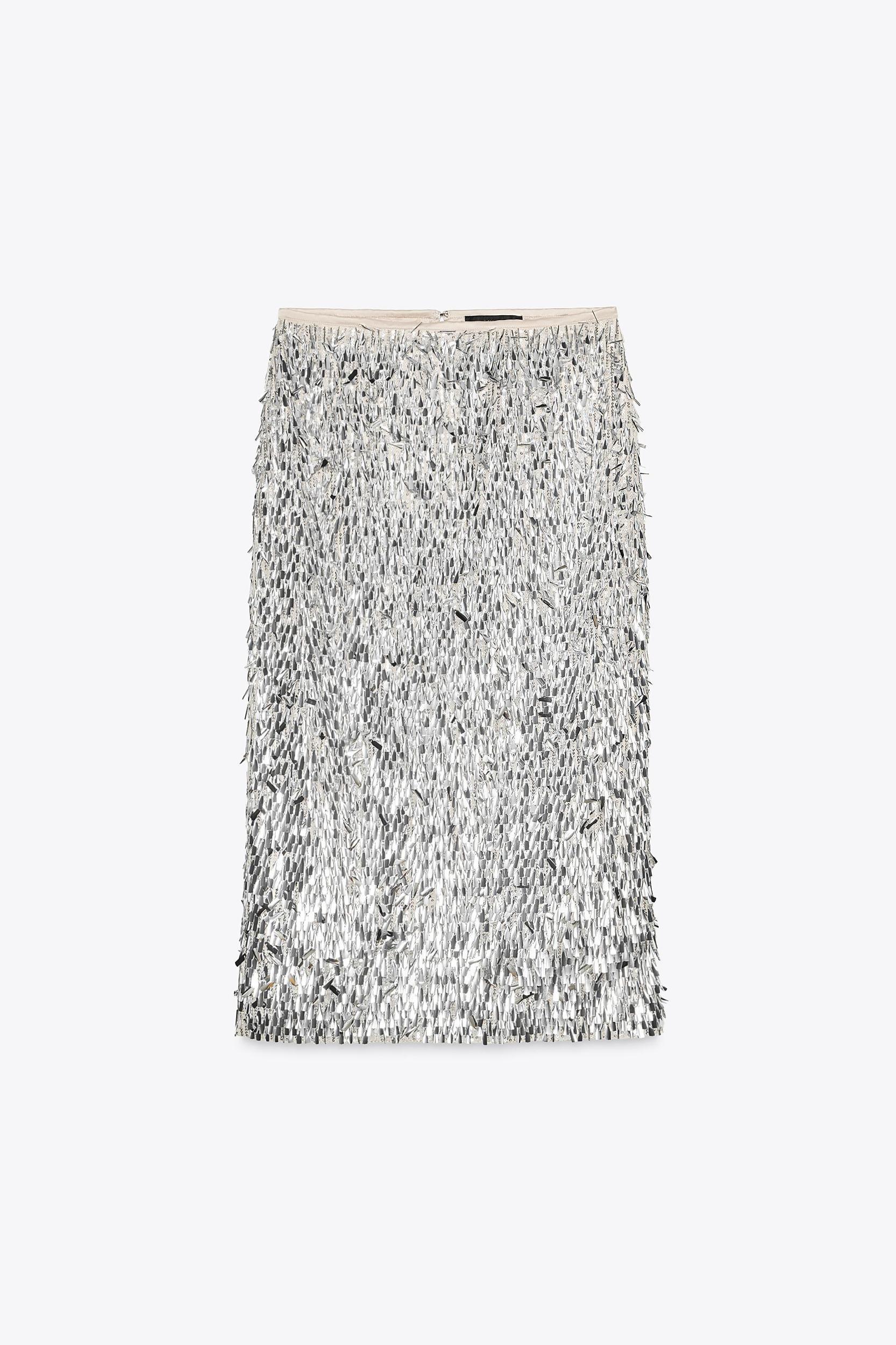 SEQUIN MIDI SKIRT Product Image