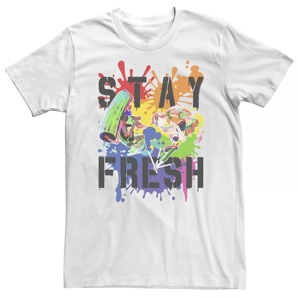 Big & Tall Splatoon Pride Stay Fresh Rainbow Paint Splat Tee, Men's,  Product Image