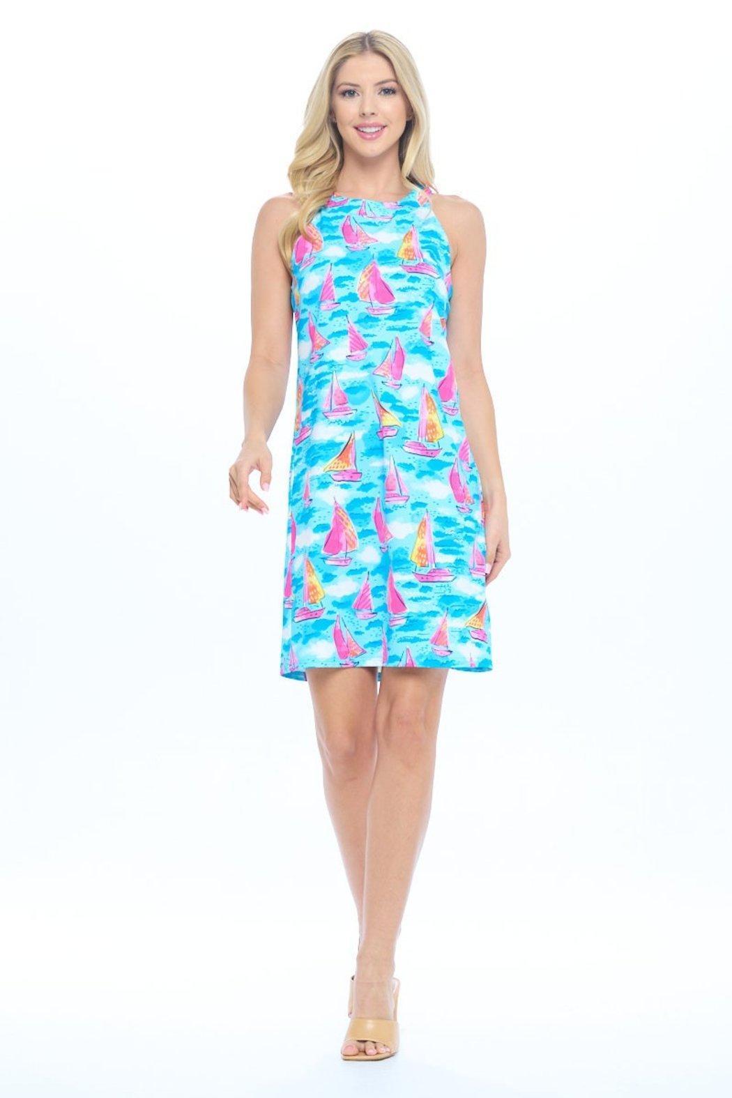 Sky Yoke Dress Product Image