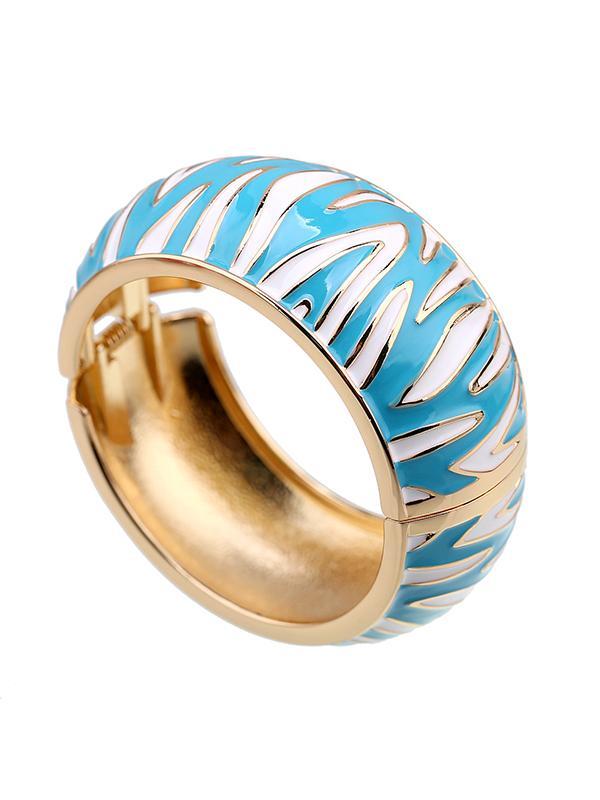 Geometric Zebra-Stripe Bracelet Accessories Product Image