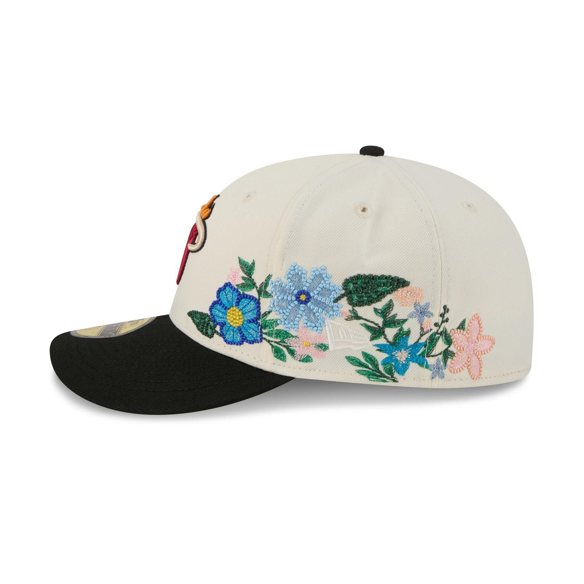 Detroit Tigers Tonal Florals White 59FIFTY Fitted Hat Male Product Image