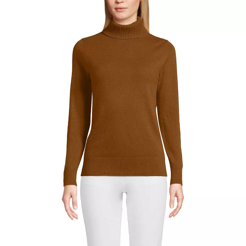 Women's Lands' End Turtleneck Cashmere Sweater,  Product Image