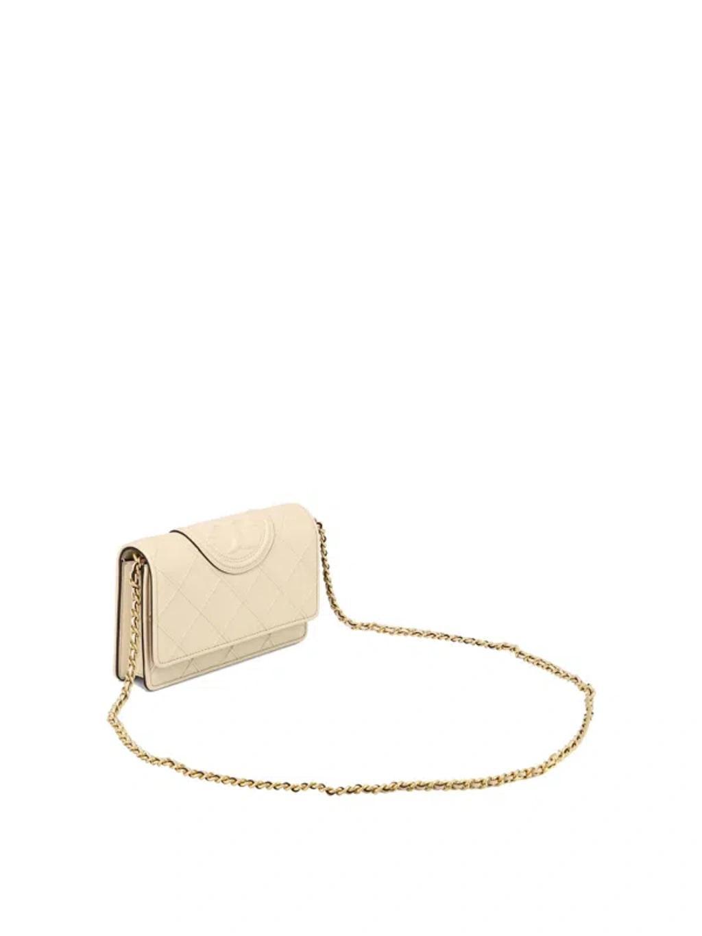 TORY BURCH Tan Chain Wallet For Women Product Image