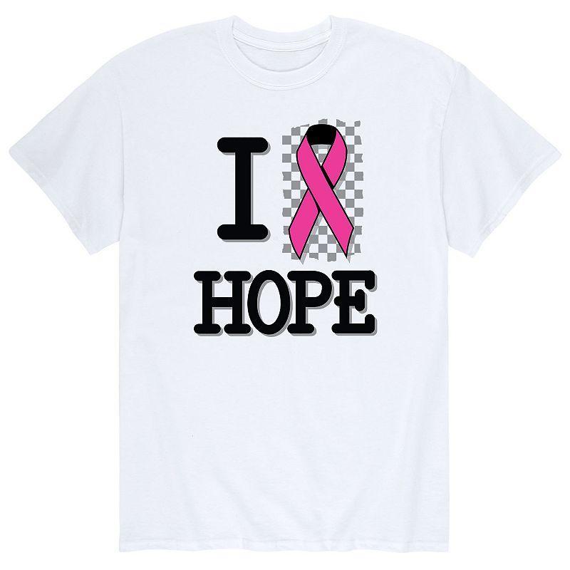 Men's I Ribbon Hope Tee, Size: XL, White Product Image