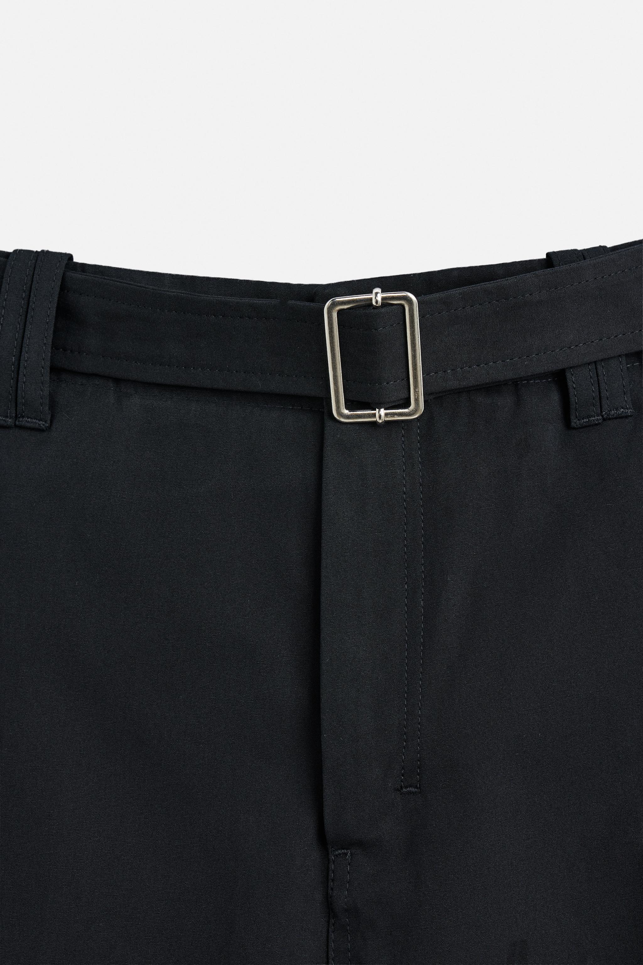 LIMITED EDITION STRAIGHT FIT BELTED PANTS Product Image