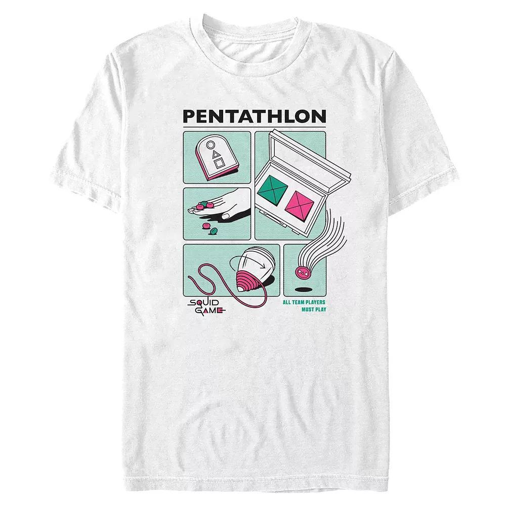 Men's Squid Game Pentathlon All Players Must Play Graphic Tee,  Product Image