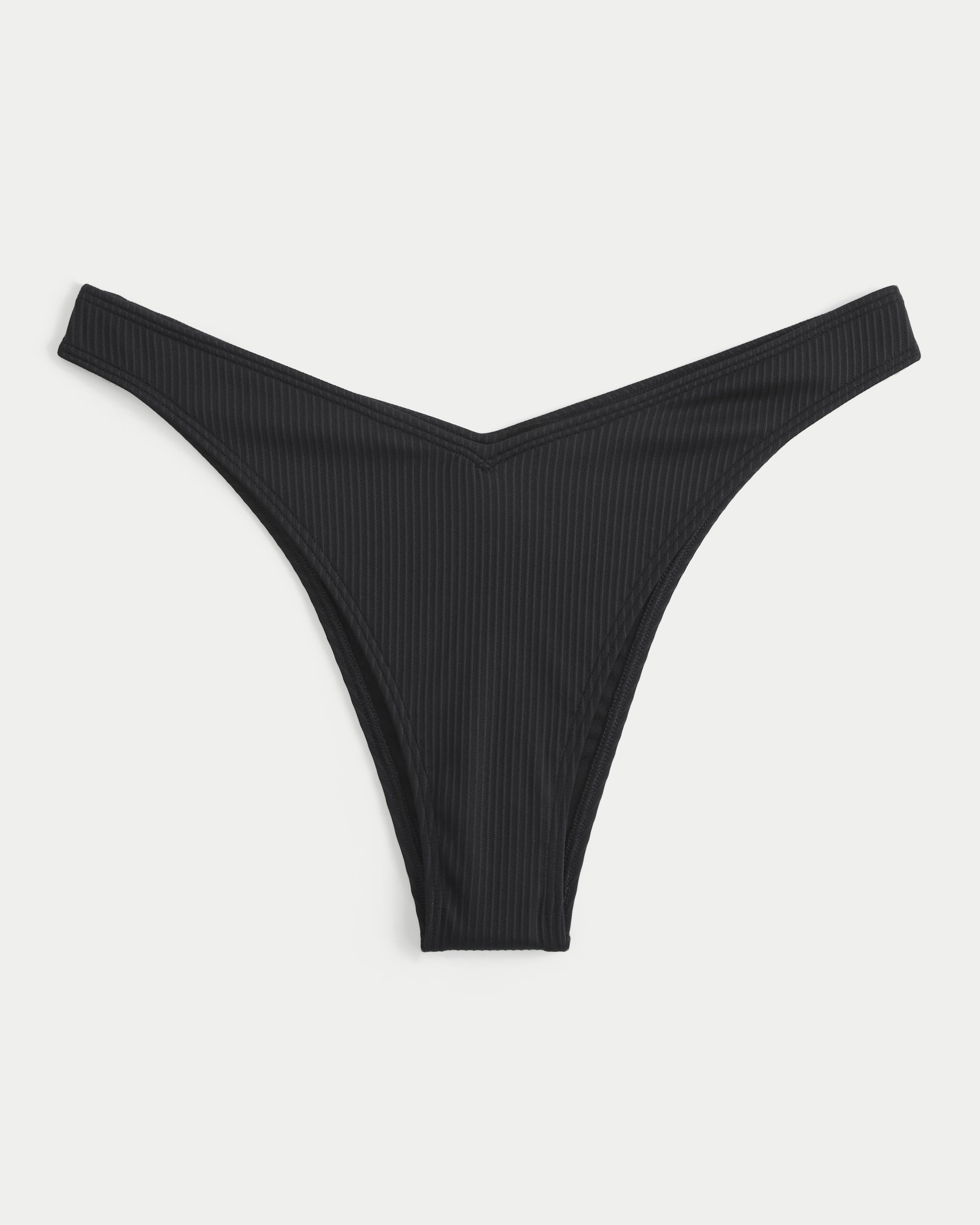 Ribbed High-Leg Cheekiest Bikini Bottom Product Image