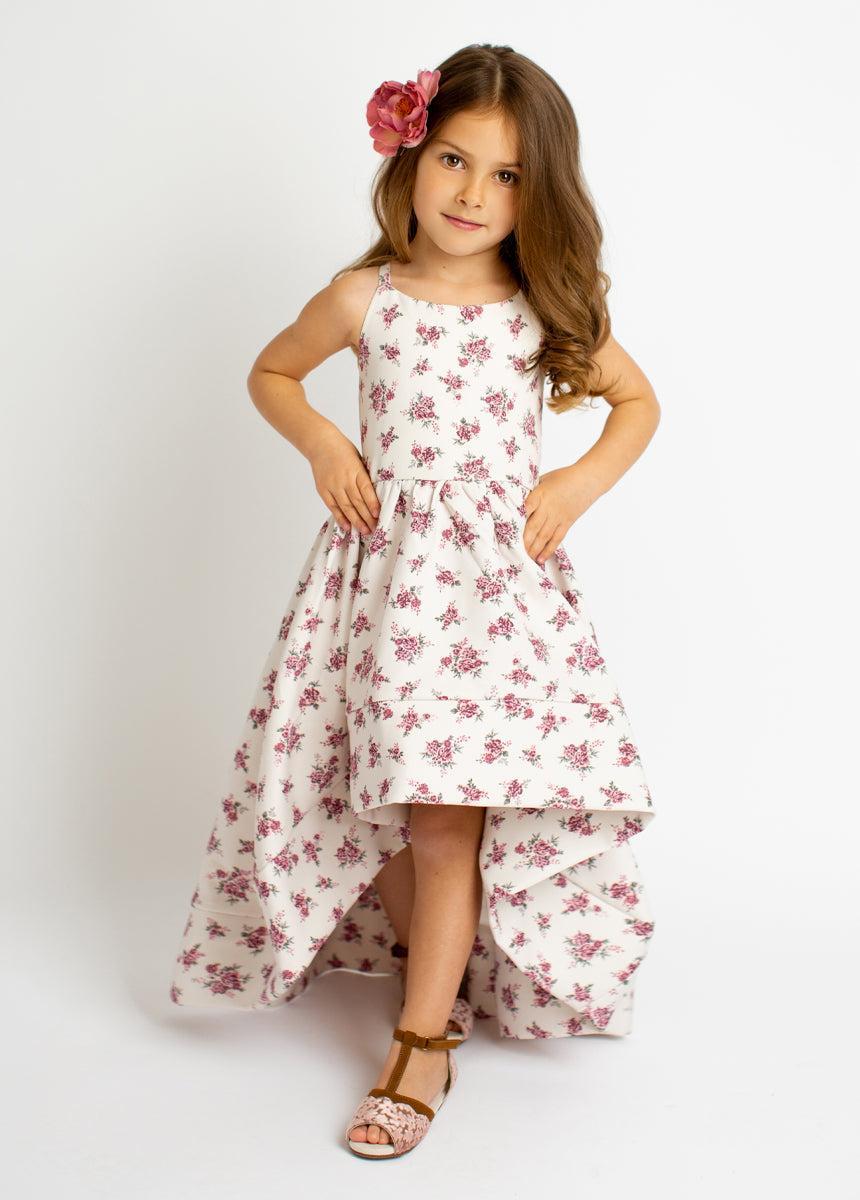 Pearl Dress in Cream Ditsy Girls Product Image