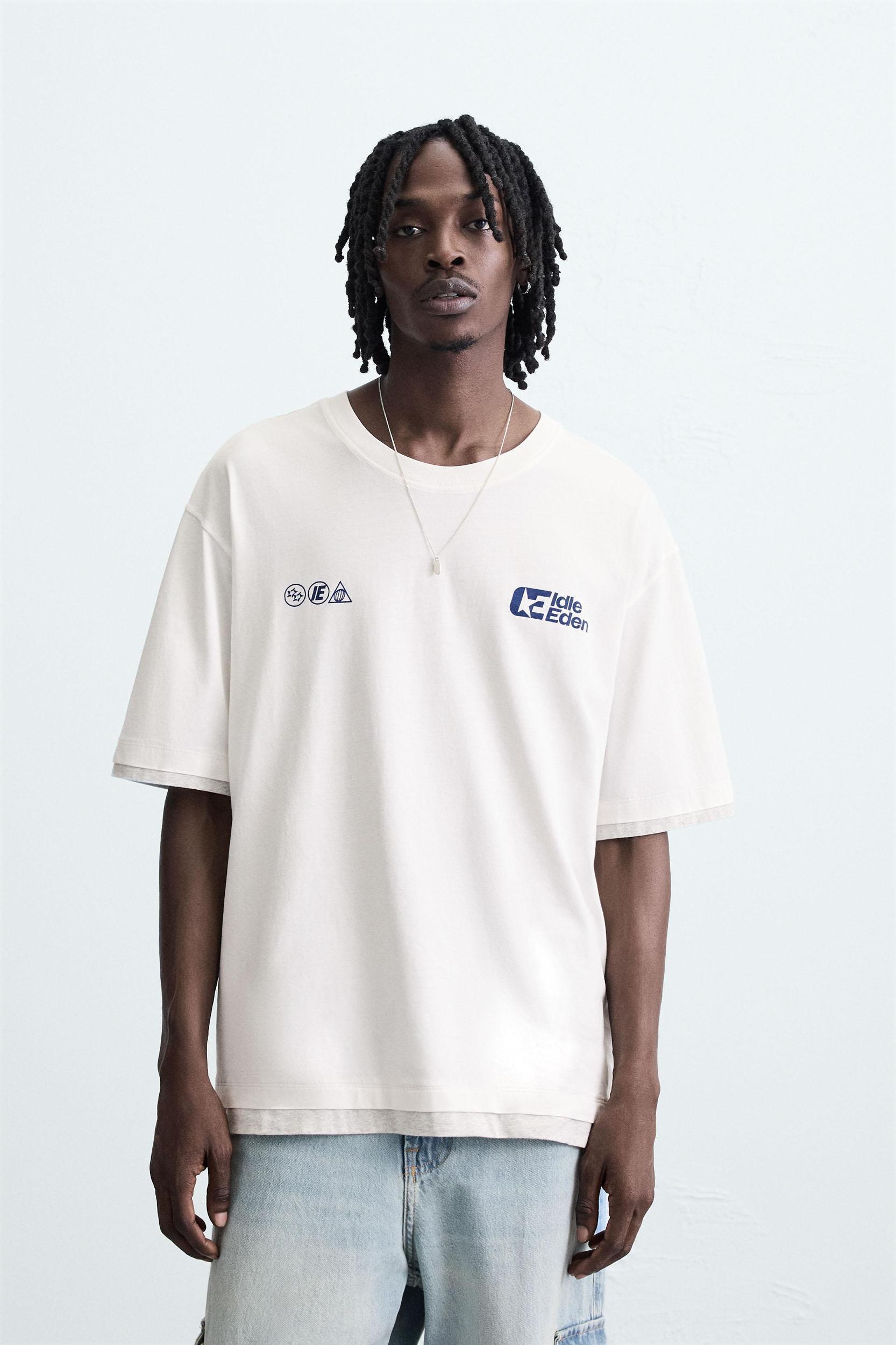 TEXT PRINT T-SHIRT Product Image