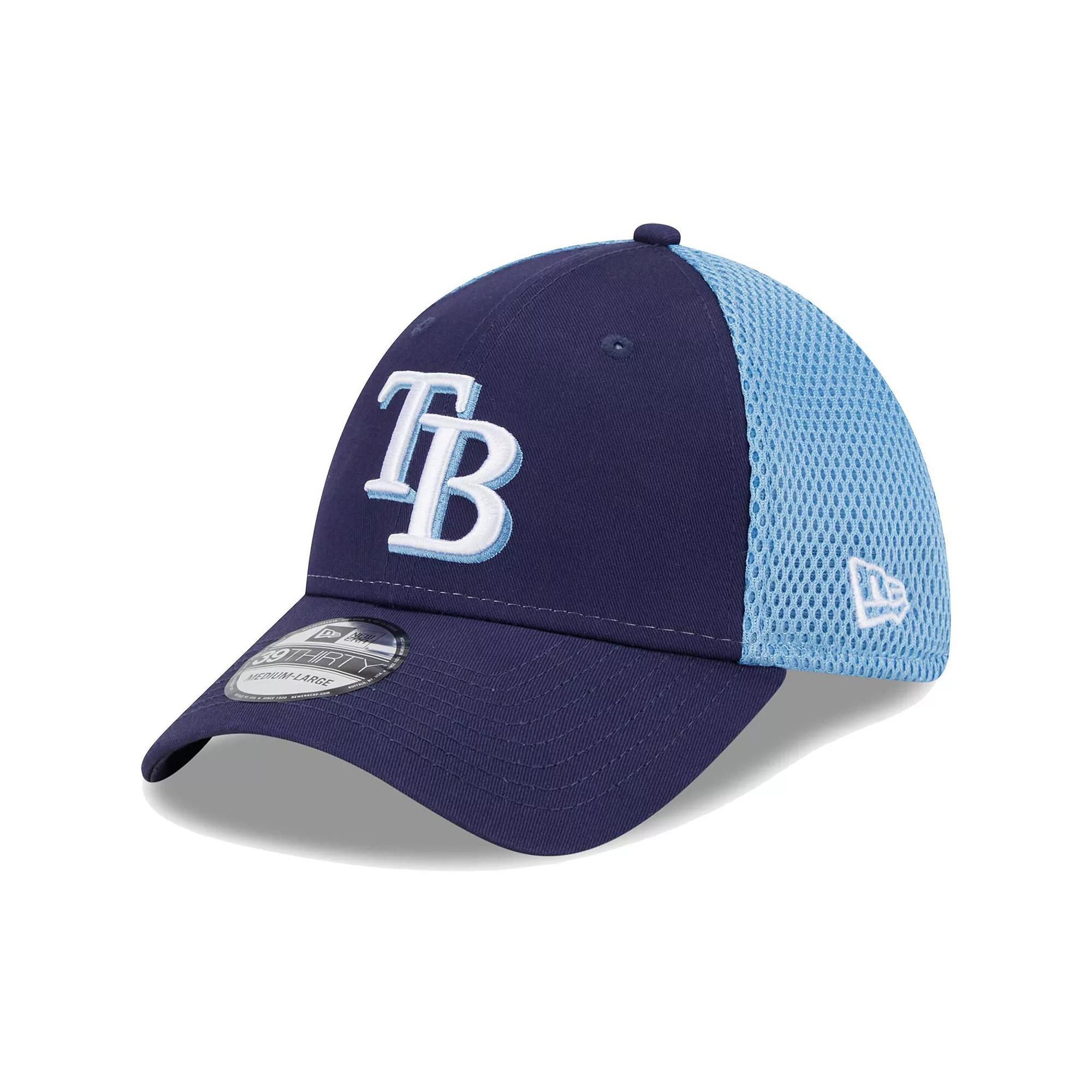 Men's New Era Navy Tampa Bay Rays Team Neo 39THIRTY Flex Hat, Size: Medium/Large, Blue Product Image