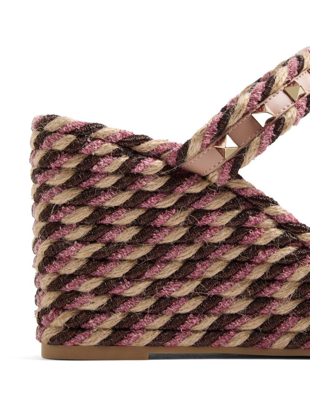 90mm Rockstud wedge sandals Product Image