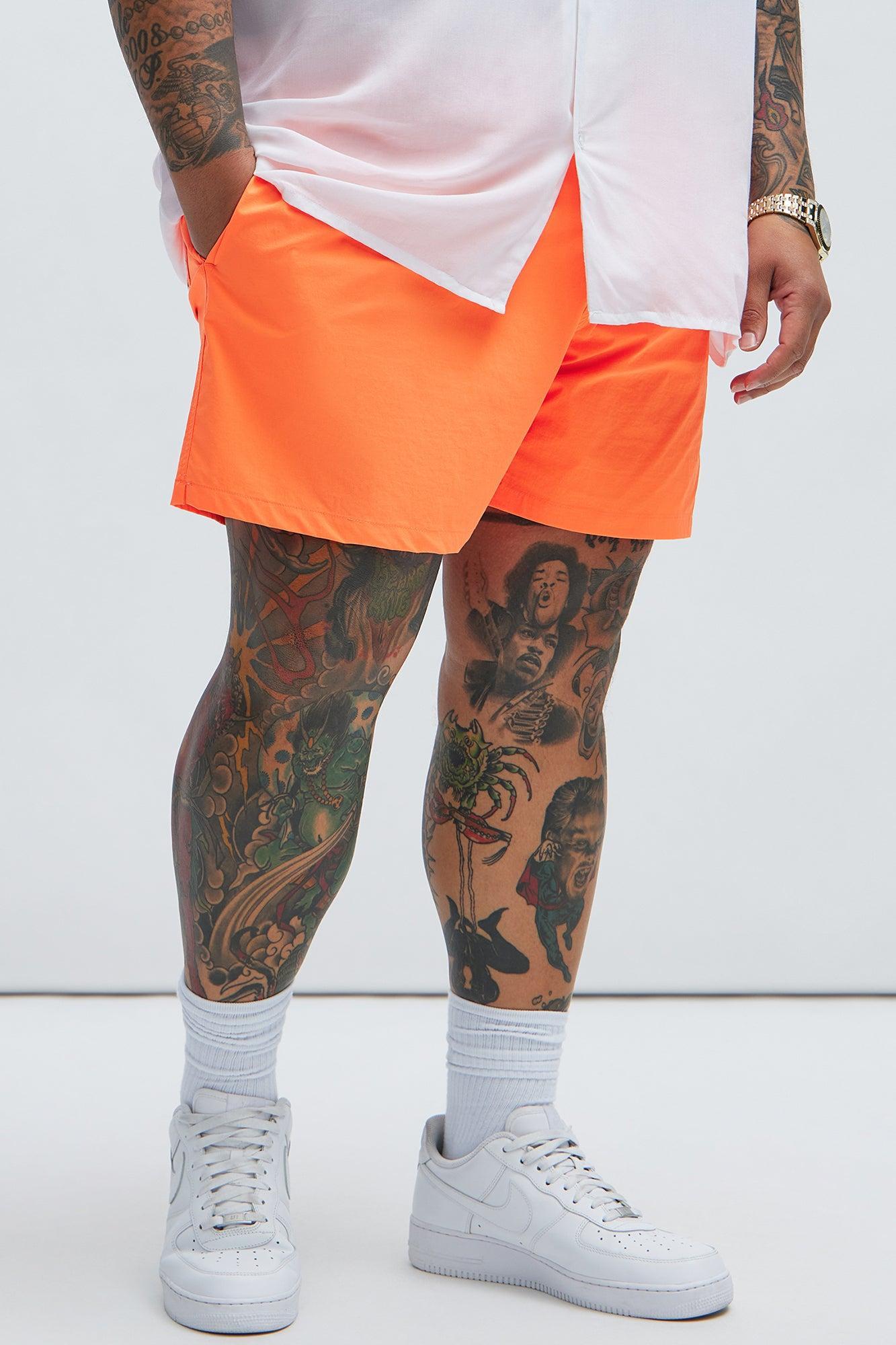 Montez Stretch Swim Trunk Mid - Orange Product Image